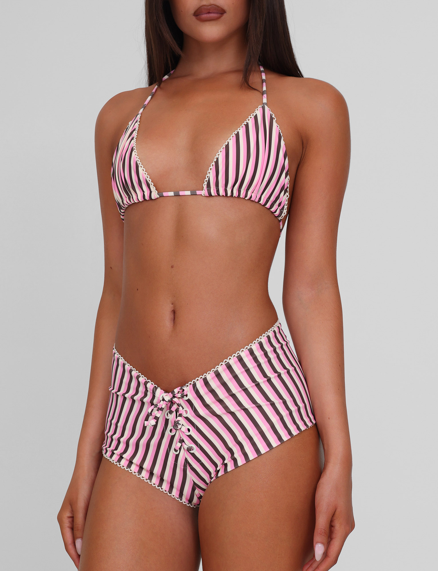 DAZZLE BIKINI BOTTOM - STRIPE