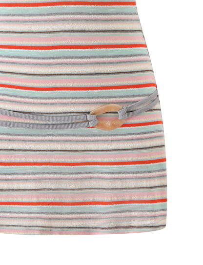 CELESTE MINI DRESS - MINTY STRIPE