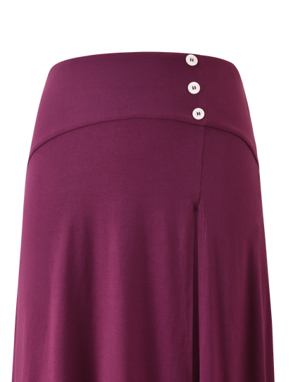 ALYSSA HI LO SKIRT - PLUM