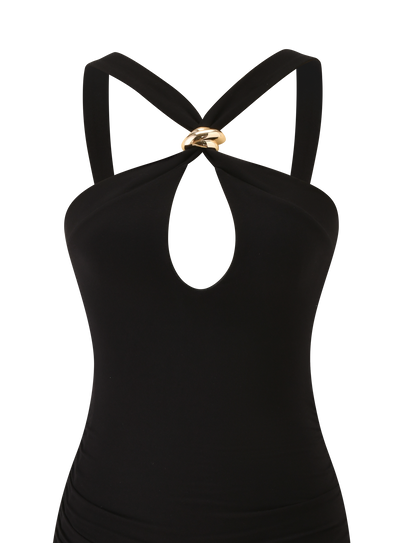 FINCH MINI DRESS - BLACK