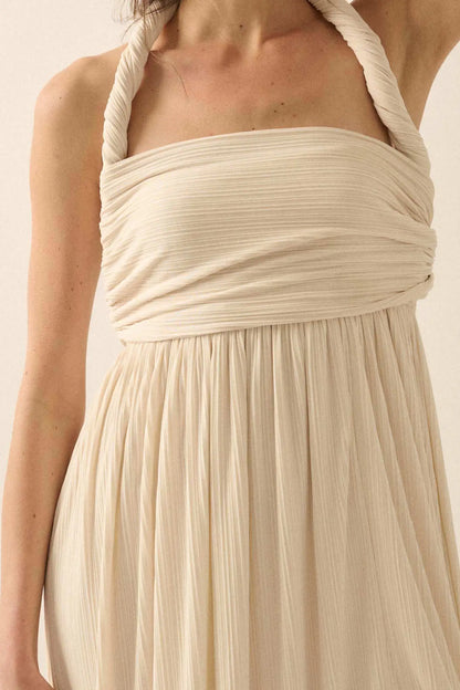 The Emma Infinity Dress in Cotton Ribbed Knit