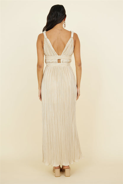 Jupiter Calling Maxi Dress Beige