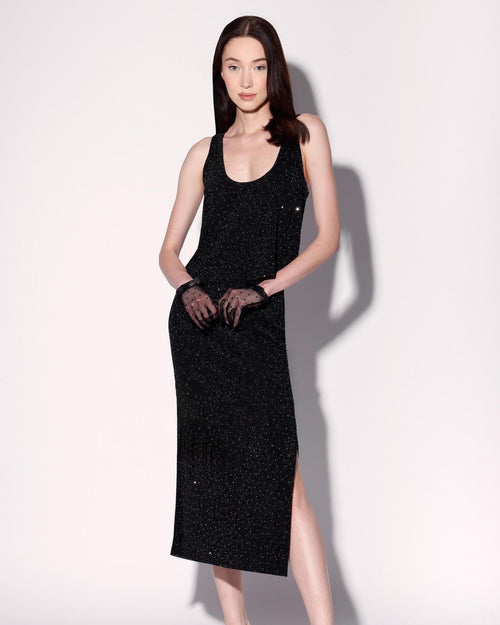 Gianna Skirt, Black and Rhinestone