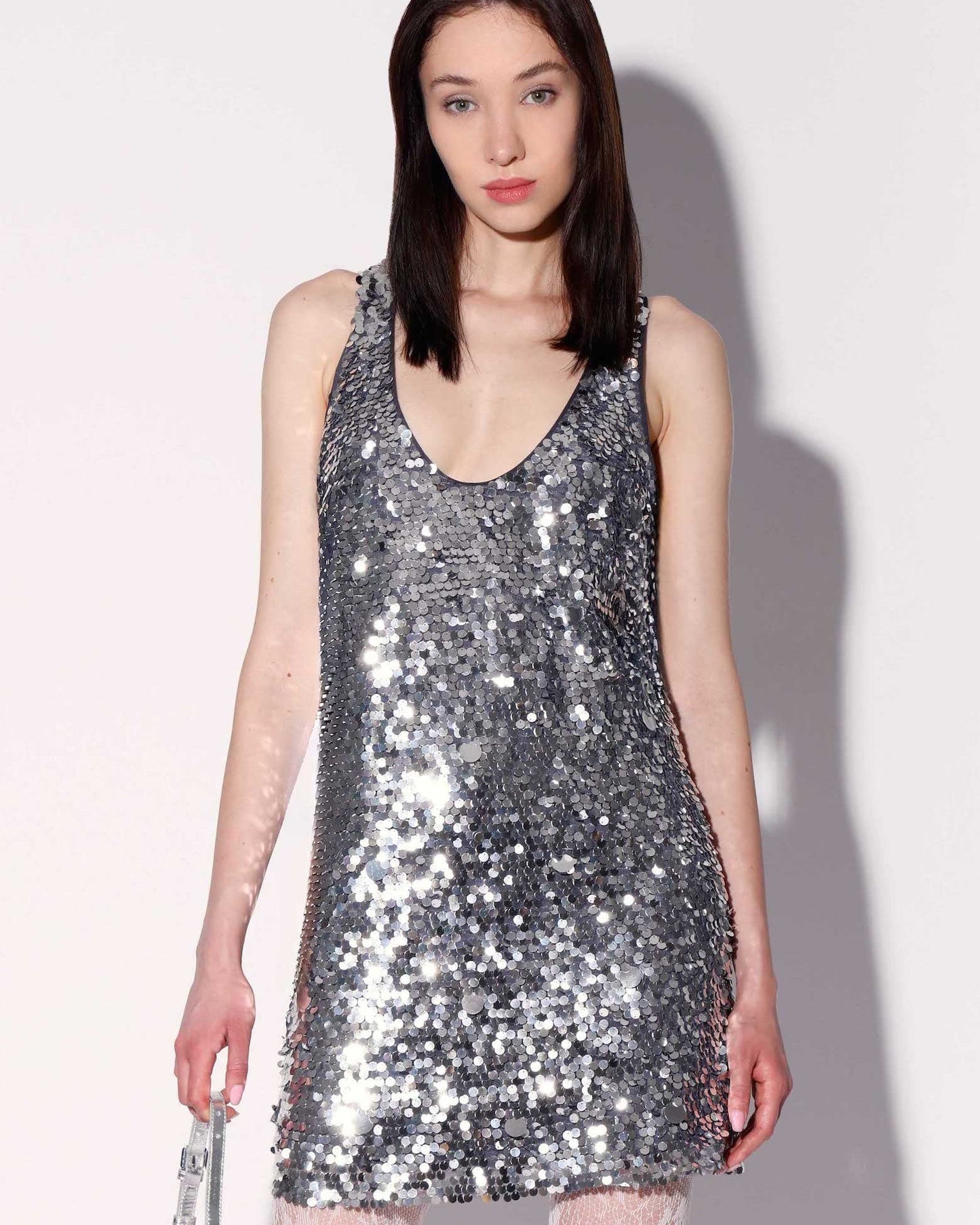 Dreamer Dress, Silver Sequin