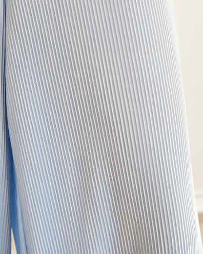 Estellita Plisse Wide Leg Pants